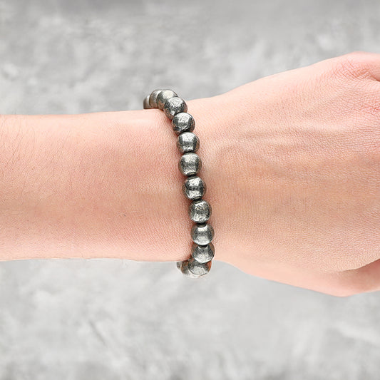Pyrit Kugelarmband | 8 mm