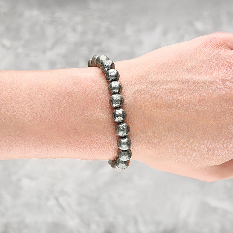 Pyrit Kugelarmband | 8 mm