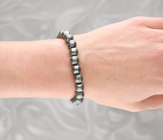 Pyrit Kugelarmband | 8 mm