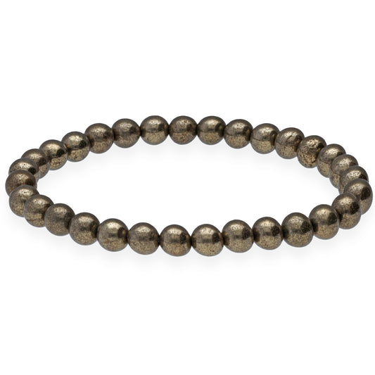 Pyrit Kugelarmband | 6 mm