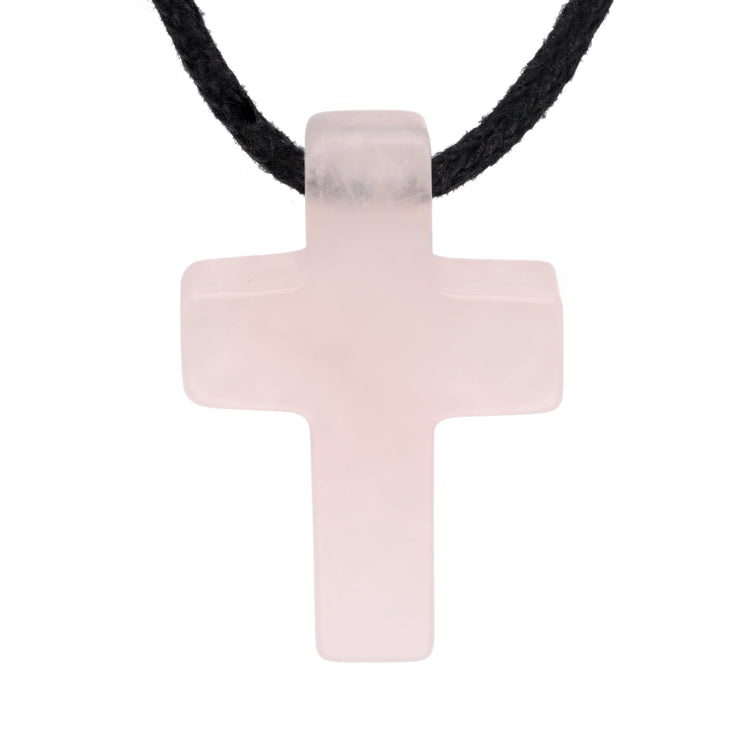 Rosenquarz Kreuzanhänger