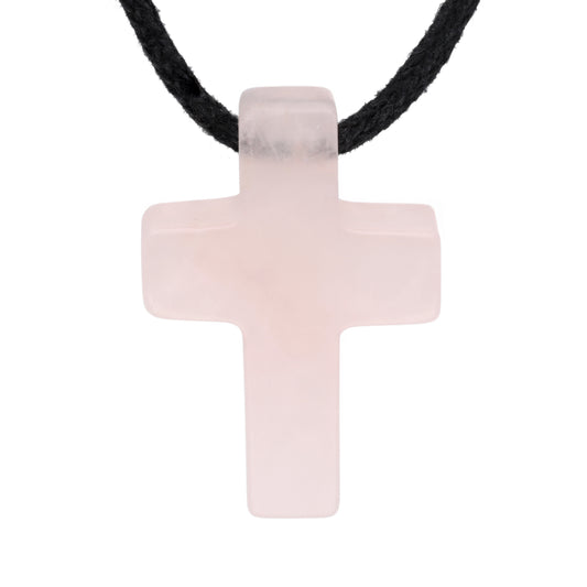 Rosenquarz Kreuzanhänger