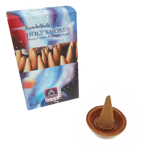 Holy Smokes Räucherkegel "Sandelholz" - Entspannendes Aroma