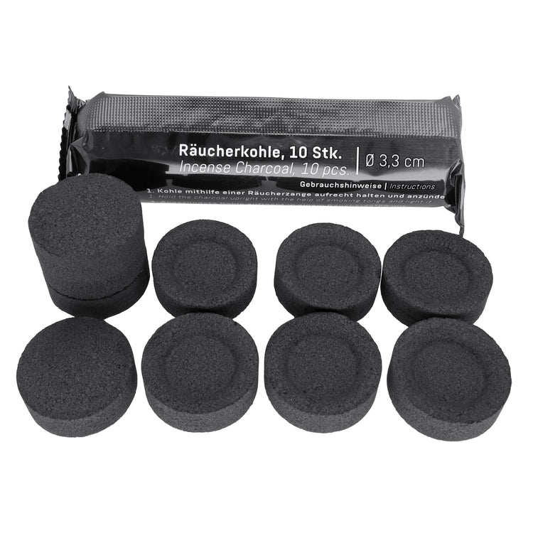 Selbstzündende Räucherkohle Ø 33 mm | 10 Stück
