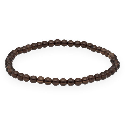 Rauchquarz Mini-Kugelarmband | 4 mm