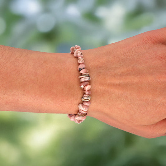 Rhodochrosit Splitterarmband