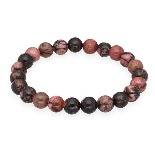 Rhodonit Kugelarmband | 8 mm