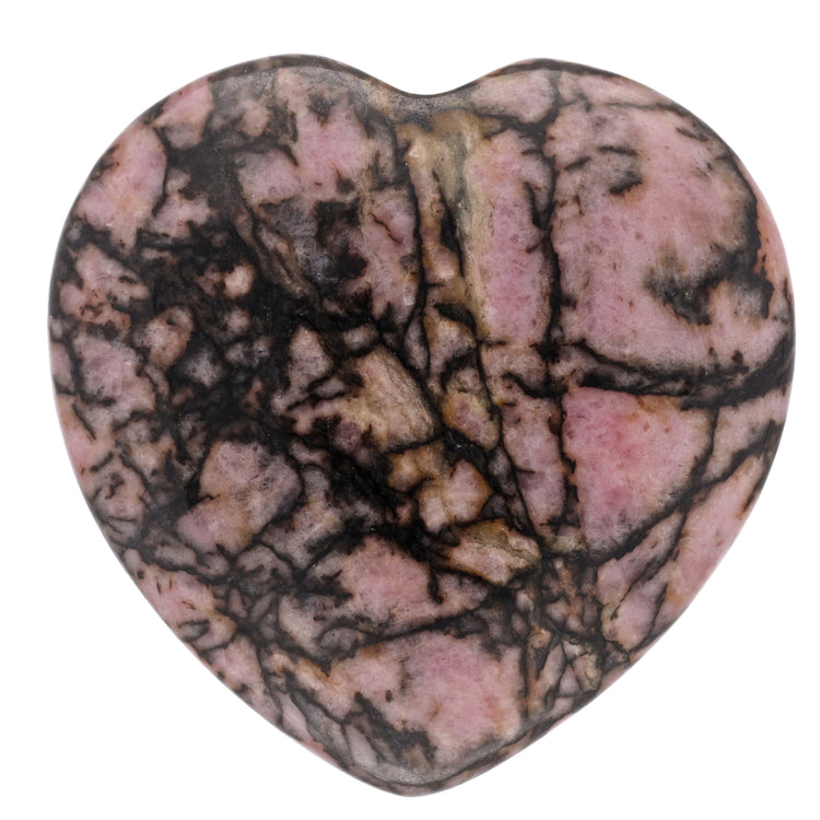 Rhodonit Herz | Handschmeichler 2x2 cm