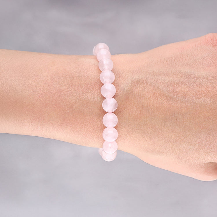 Rosenquarz Kugelarmband | 8 mm