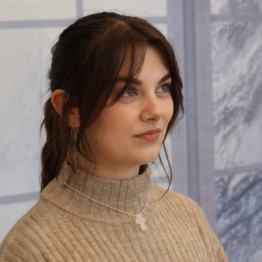 Rosenquarz Kreuzanhänger