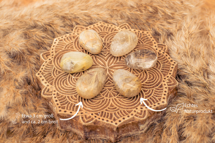 Colgante gota de cuarzo rutilado