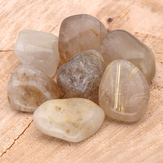 Rutilquarz Trommelstein