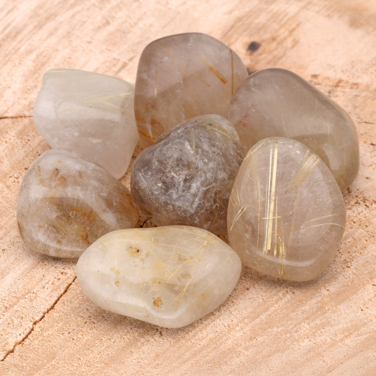 Rutilquarz Trommelstein