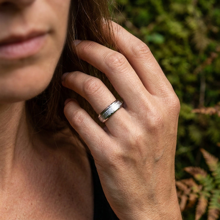Edelstahl Ring Silber – Schlichter Unisex Ring, poliert