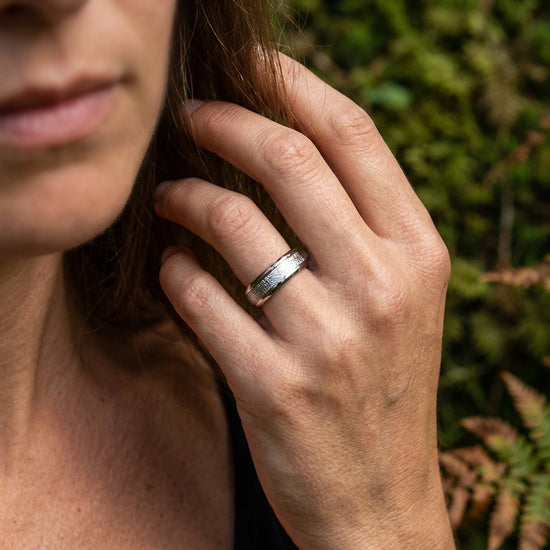 Edelstahl Ring Silber – Schlichter Unisex Ring, poliert