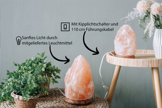 Salzkristall Lampe | 1,7 Kg