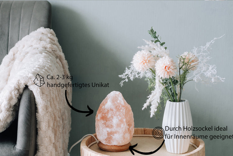Salzkristall Lampe | 2-3 Kg