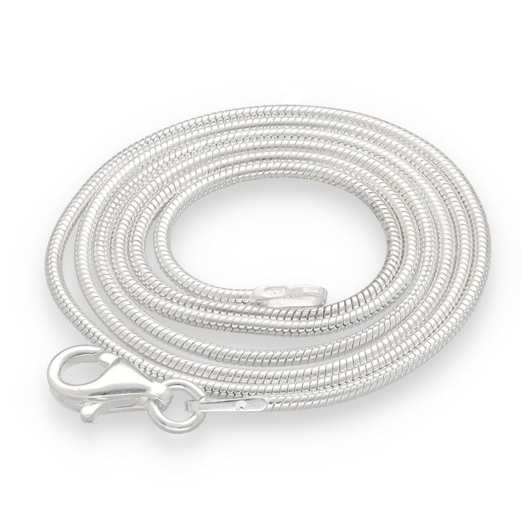 Schlangenkette |  925er Silber | 45 cm mit Verschluss