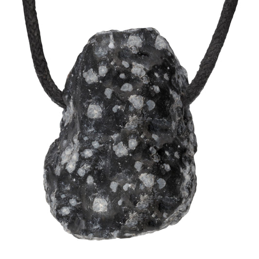 Schneeflockenobsidian Rohsteinanhänger