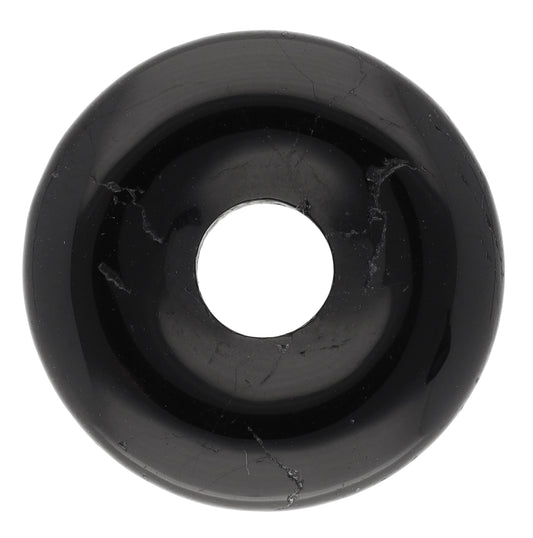 Turmalin, schwarz (Schörl) Donut | 30 mm Anhänger
