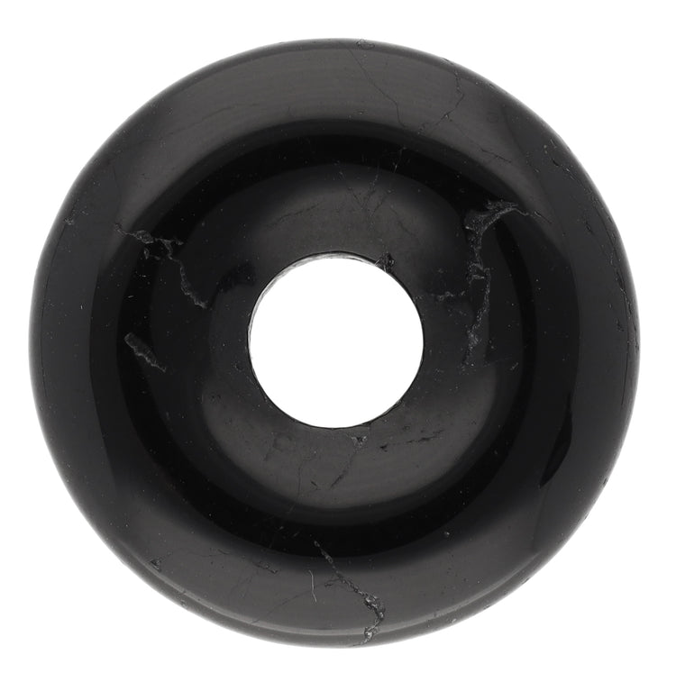 Turmalin, schwarz (Schörl) Donut | 30 mm Anhänger