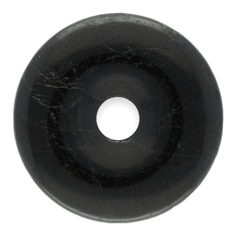 Turmalin, schwarz (Schörl) Donut | 40 mm Anhänger