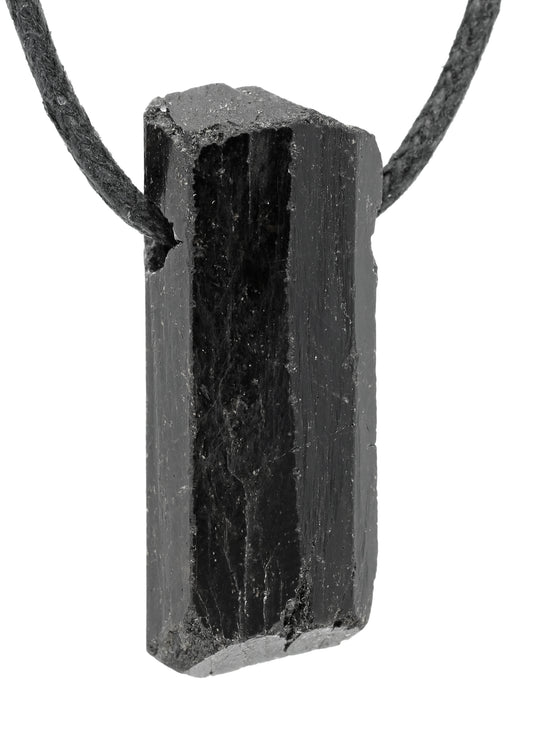 Turmalin, schwarz (Schörl) Rohsteinanhänger
