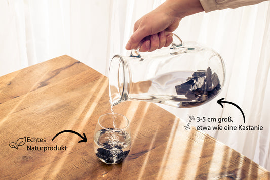 Turmalin, schwarz (Schörl) Wassersteine