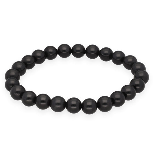 Schungit Kugelarmband | 8 mm