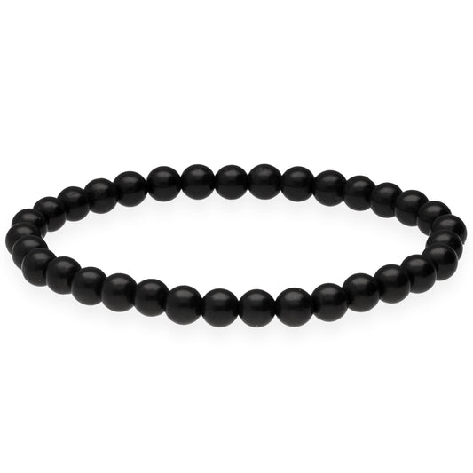 Schungit Kugelarmband | 6 mm