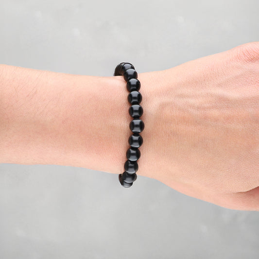 Schungit Kugelarmband | 8 mm