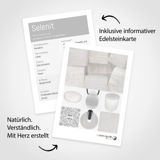 Pierre roulée en sélénite