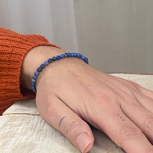 Sodalith Mini-Kugelarmband | 4 mm