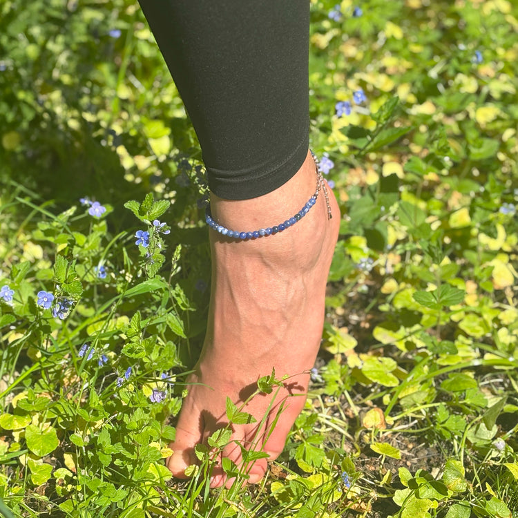 Sodalith Fußkettchen | 4mm