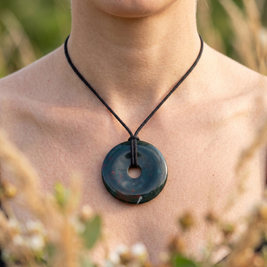 Heliotrop 40mm Donut – tragebild