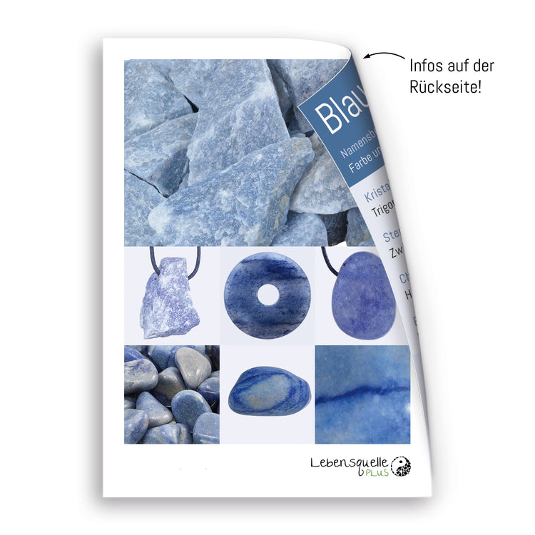 Blauquarz Premium Trommelstein