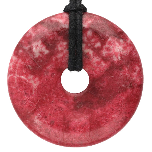 Thulit Donut | 40 mm Anhänger + Baumwollband