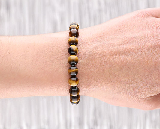 Tigerauge Kugelarmband | 8 mm