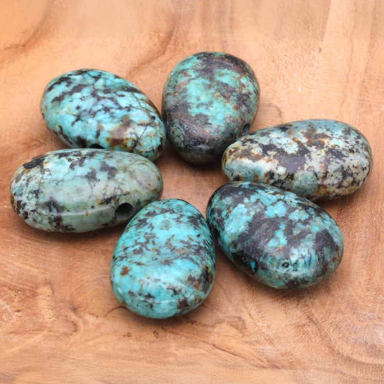 Türkis, natur Tropfenanhänger