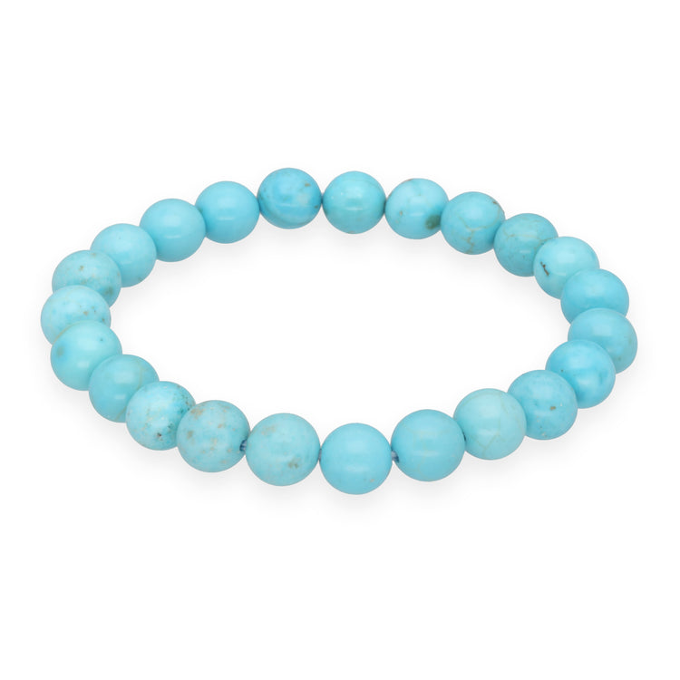 Türkis rec. Kugelarmband | 8 mm
