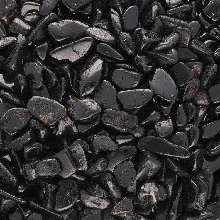 Turmalin, schwarz (Schörl) Mini-Trommelsteine