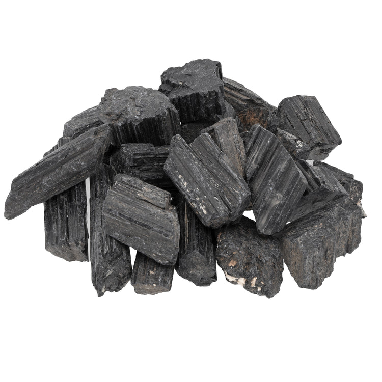 Turmalin, schwarz (Schörl) Wassersteine