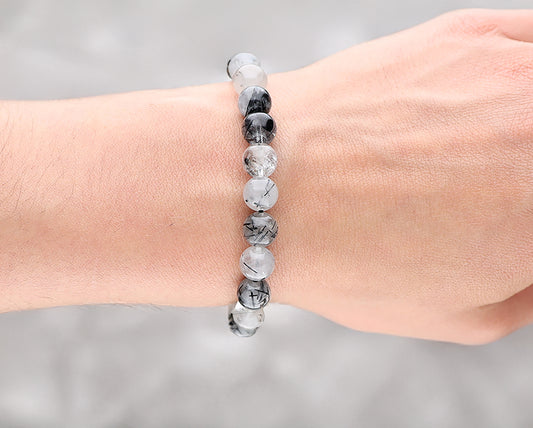 Turmalinquarz Kugelarmband | 8 mm