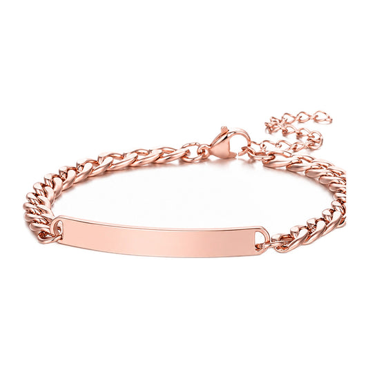 ID-Armband Damen — Roségold