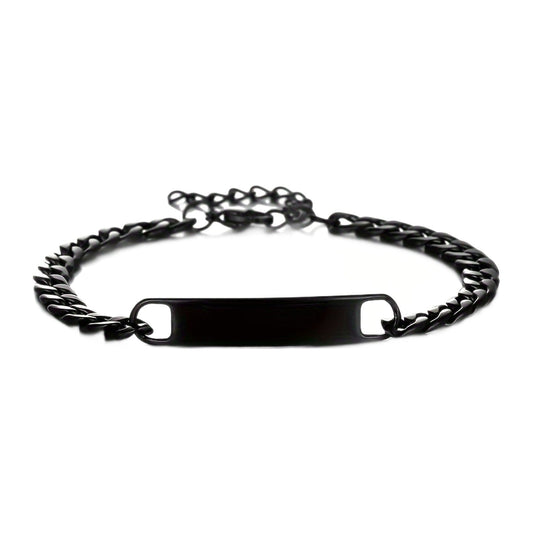 ID-Armband Herren — Schwarz