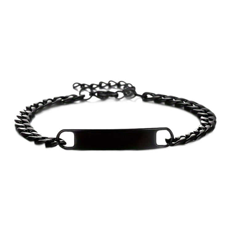 ID-Armband Herren — Schwarz