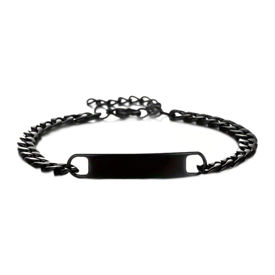 ID-Armband Herren — Schwarz