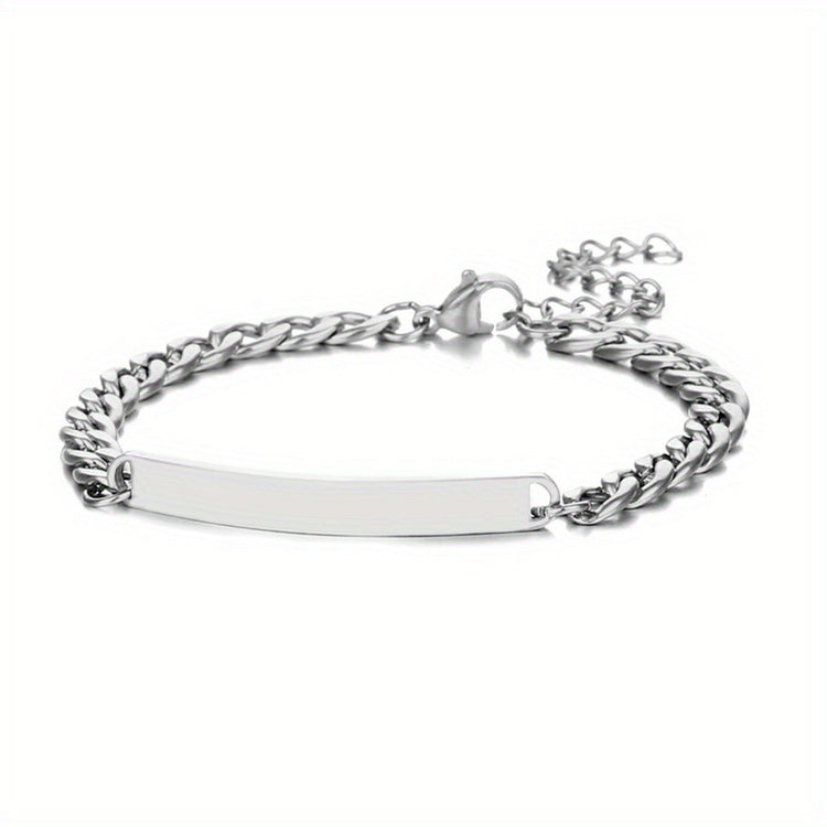 ID-Armband Damen — Silberfarben