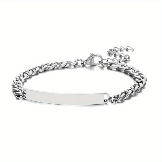 ID-Armband Damen — Silberfarben