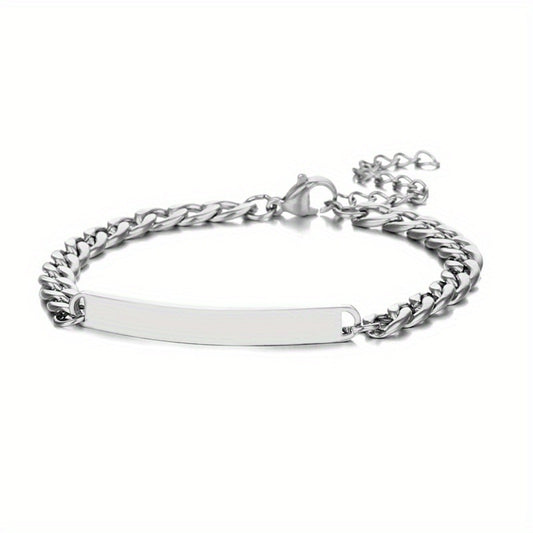 ID-Armband Damen — Silberfarben
